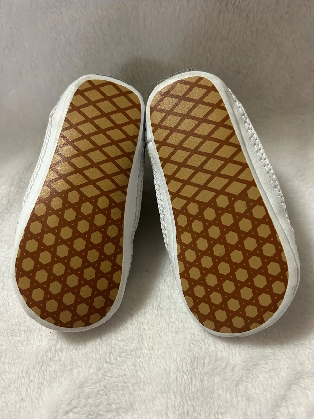 Vans Old Skool Crib 'Silver Glitter' Size 4.0